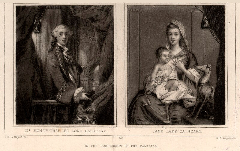 Charles cathcart, 9th baron cathcart; jean cathcart (née hamilton), lady cathcart npg d1233