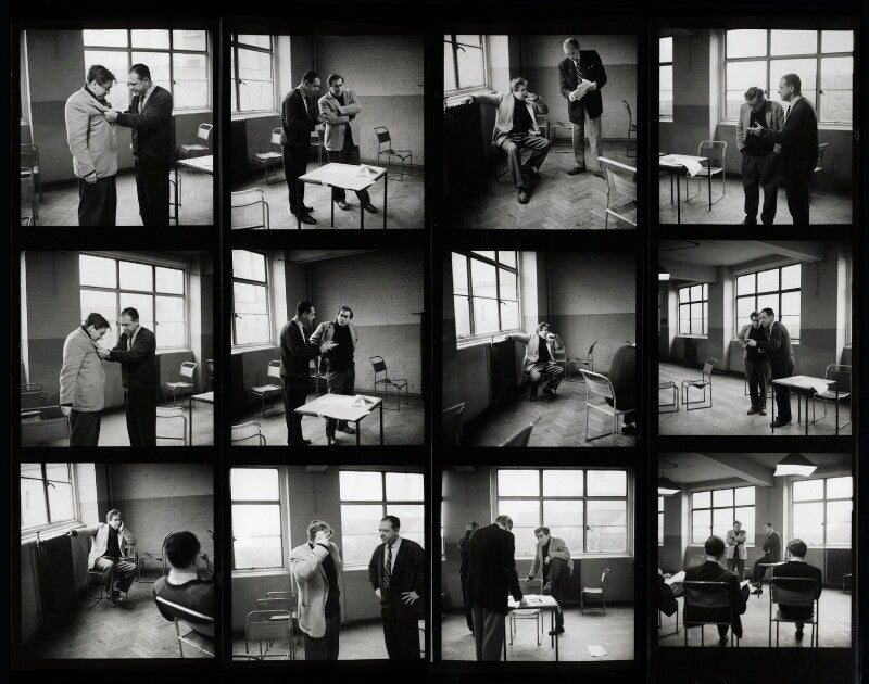 Tony hancock; sid james; the cast and crew of 'hancock' npg x125126