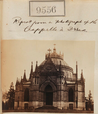 'Reproduction from a photograph of the Chappelle a Drux' NPG Ax59334