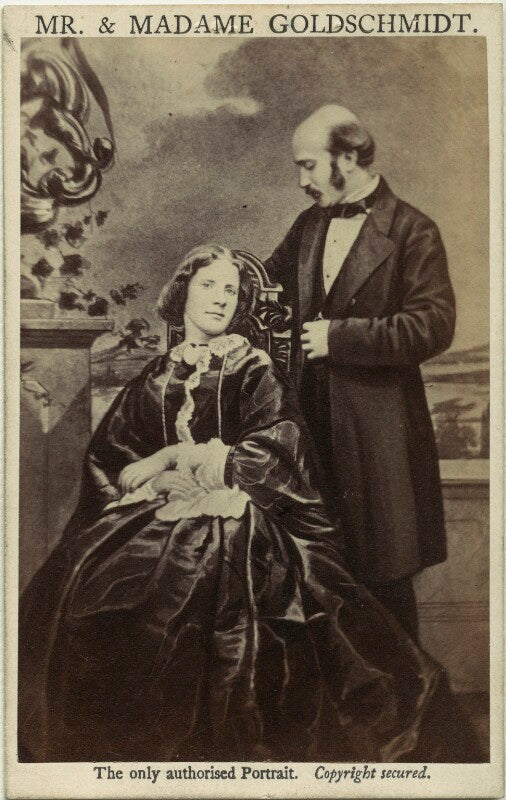 Jenny lind; otto moritz david goldschmidt npg x17301