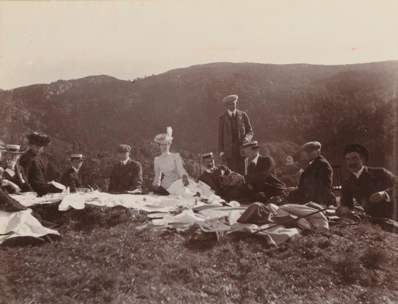 Hon. (elizabeth) charlotte knollys; queen alexandra; sir (archibald) berkeley milne, 2nd bt; mark rundle npg ax137119