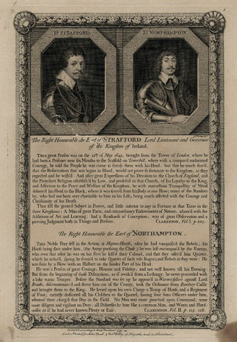 Thomas Wentworth, 1st Earl of Strafford and Spencer Compton, 2nd Earl of Northampton NPG D26592