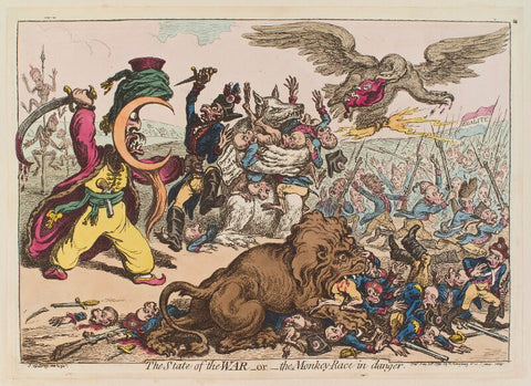 'The state of the war - or the monkey-race in danger' NPG D12694