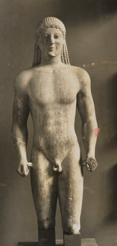 Statue in the athens museum npg ax183180