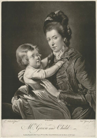 'Mrs Green and Child' (Rupert Green; Mary Green) NPG D34905