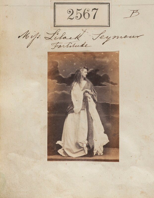 Eliza horatia frederica (née seymour), viscountess clifden (later lady stirling) as 'fortitude' npg ax51956