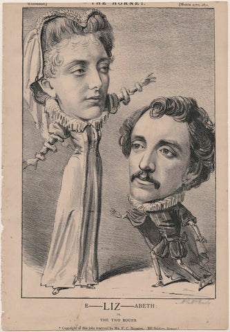 'E-LIZ-ABETH; or, the Two Rous's' (Clara Marion Jessie Rousby (née Dowse; William Wybert Rousby) NPG D48229