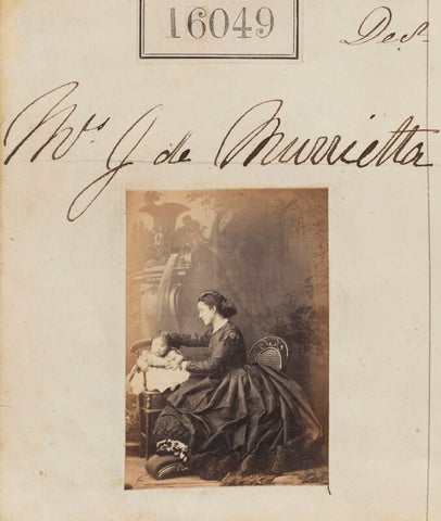 Mrs J. de Murrietta and unknown baby NPG Ax63974