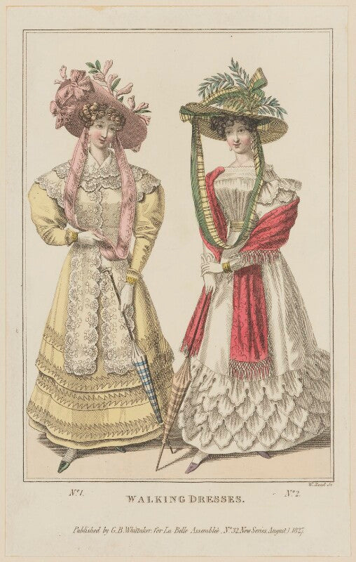 'walking dresses', august 1827 npg d47598