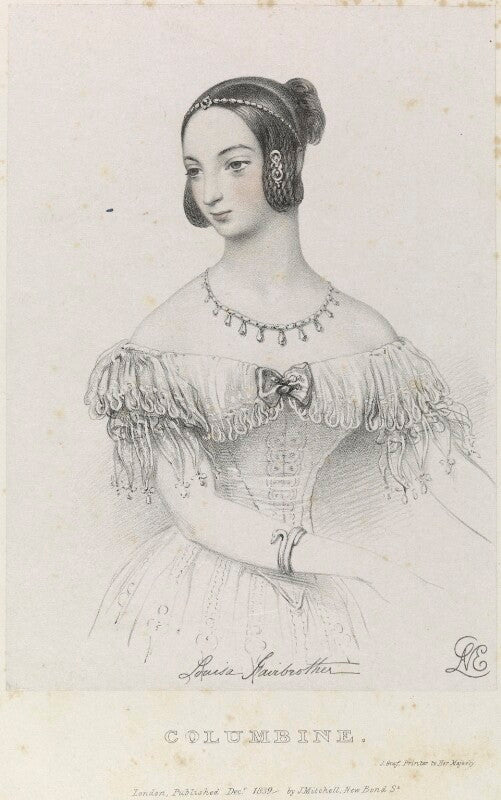 Louisa fairbrother ('mrs fitzgeorge') as columbine npg d22106
