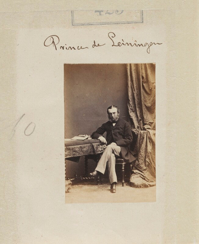 Ernest leopold, 4th prince of leiningen npg ax50171