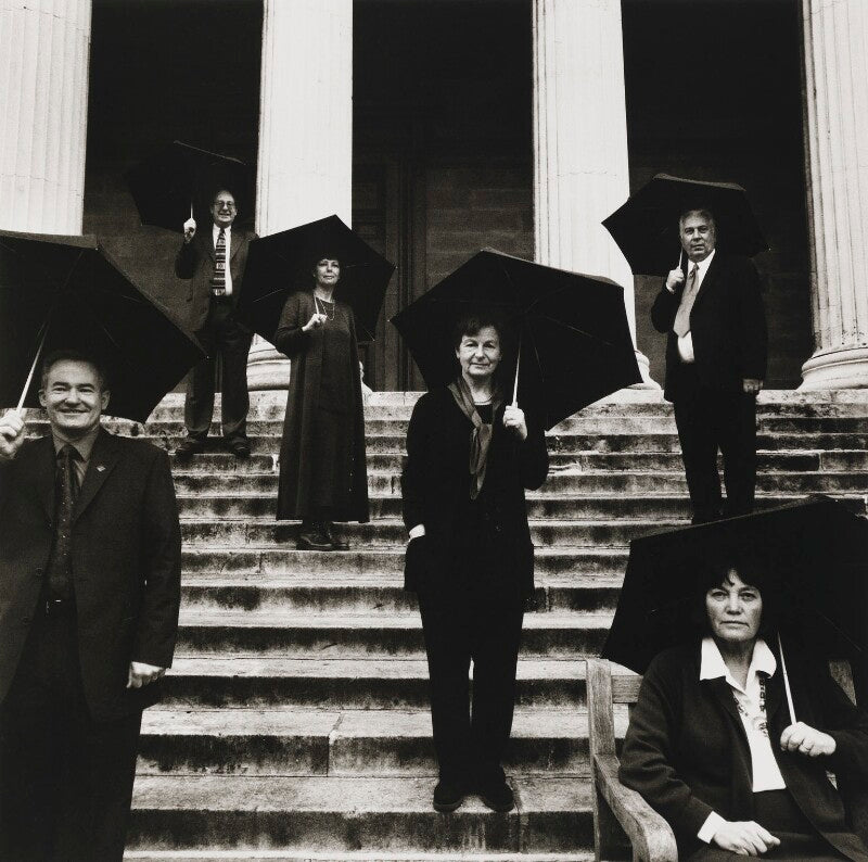 Gus baker; john coleman; sue mcgaw; rea reason; peter saville; barbara wilson npg x88885