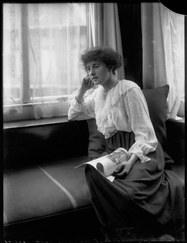'in her library' (gladys helen rachel (née goldsmid), lady swaythling) npg x158810