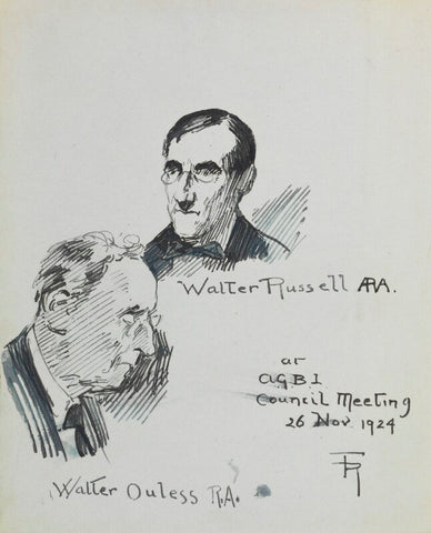 Walter William Ouless and Sir Walter Westley Russell NPG D43140