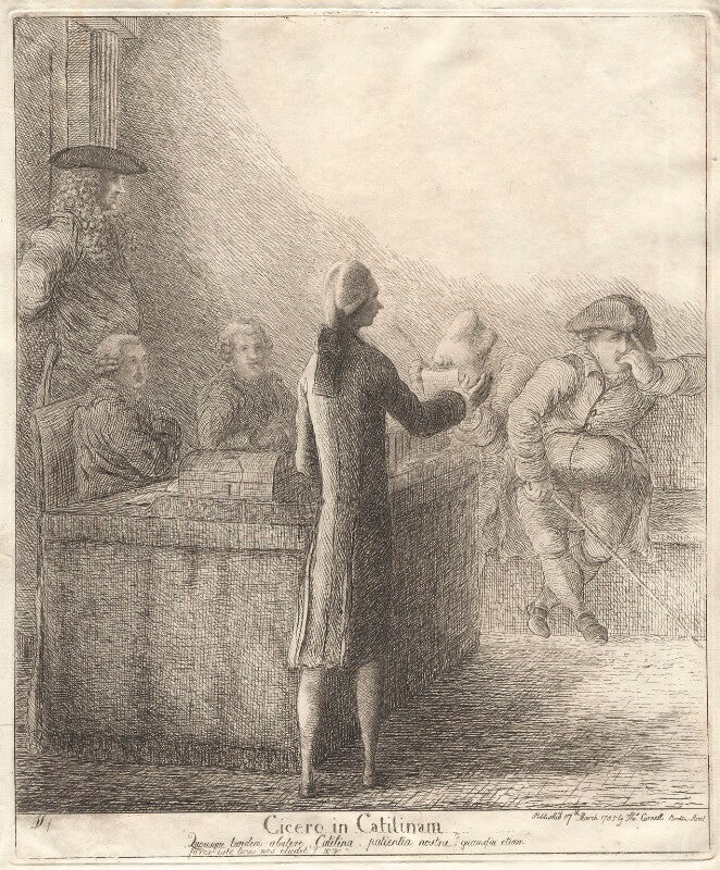 'cicero in catilinam' npg d12236