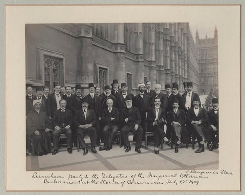 'Luncheon Party to the Delegates of the Imperial Ottomon Parliament at the House of Commons' NPG x135604