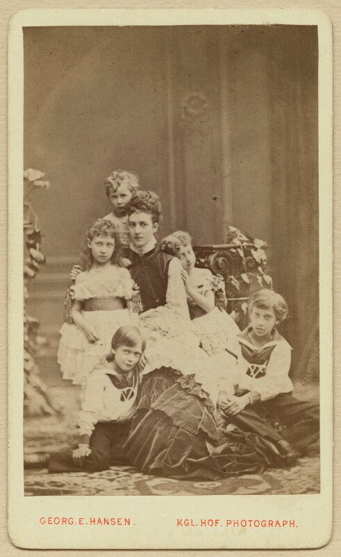 Alexandra of denmark with her children npg x131190