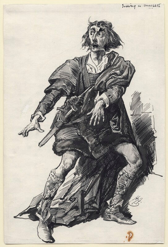 Sir henry irving as macbeth npg d106