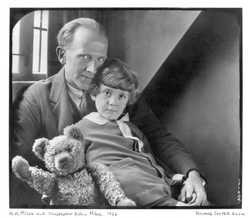 A.a. milne; christopher robin milne and pooh bear npg x19574