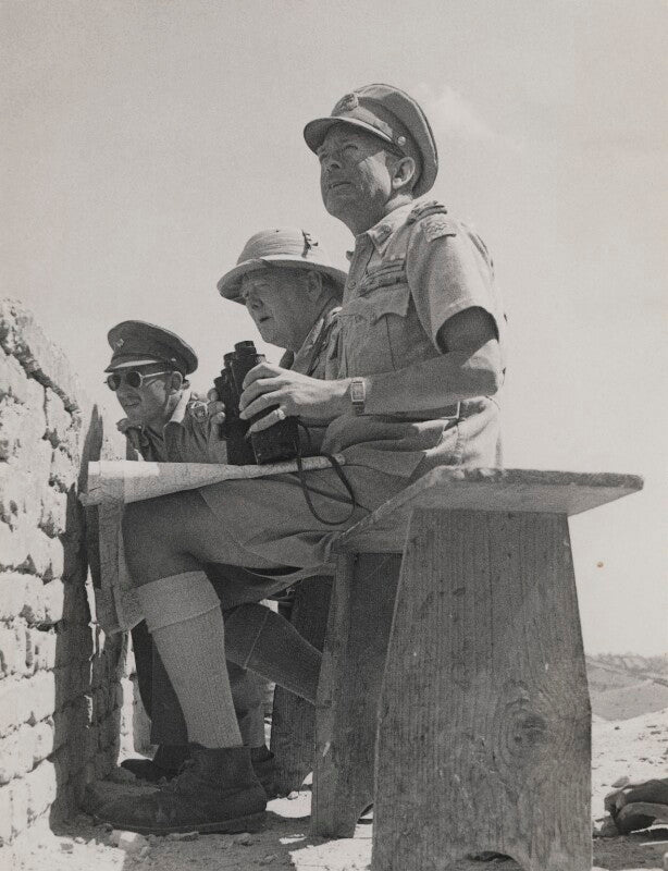 Unknown sitter, possibly sir oliver william hargreaves leese, 3rd bt; winston churchill; harold rupert leofric george alexander, 1st earl alexander of tunis npg x199244