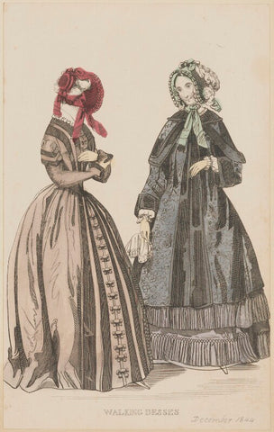 'Walking dresses' for the Paris Public Promenade, December 1844 NPG D47944