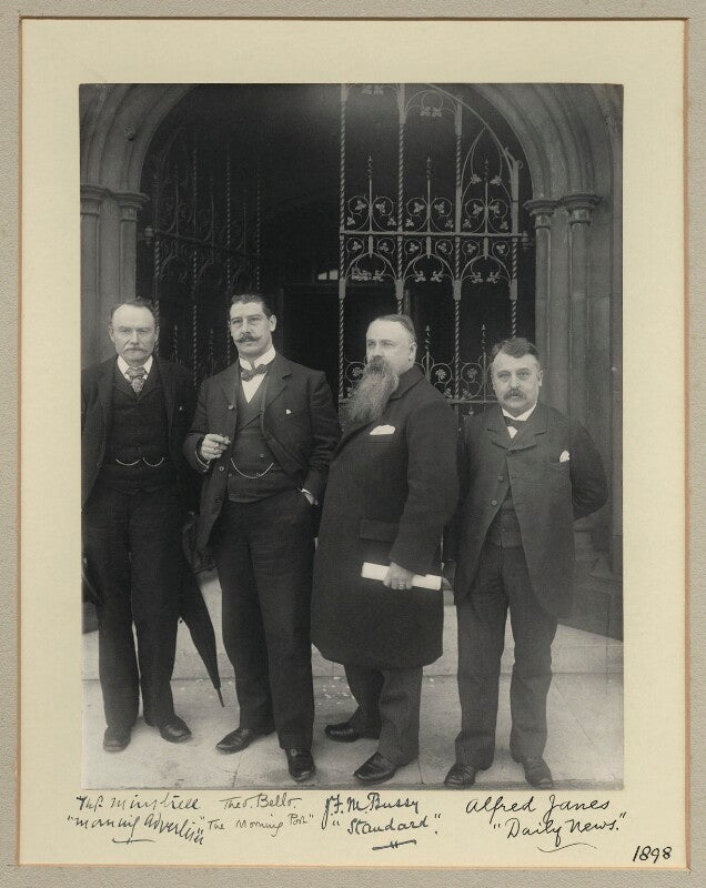 Thomas minstrell; theodore alexander demetrius bello; james frankland moir bussy; alfred janes npg x19940