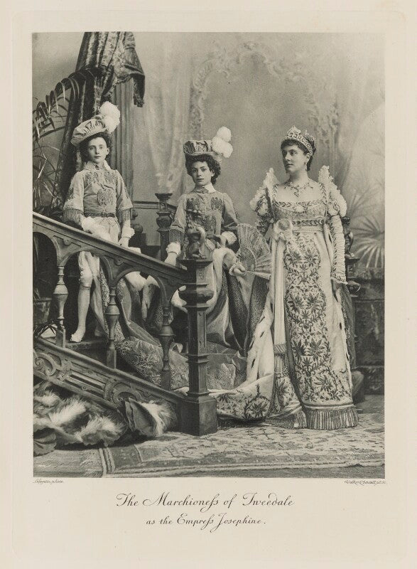 Lord arthur vincent hay; william george montagu hay, 11th marquess of tweeddale; candida louise, marchioness of tweeddale as the empress josephine npg ax41133