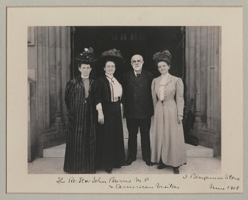 John elliott burns with american visitors to the house of commons npg x135551