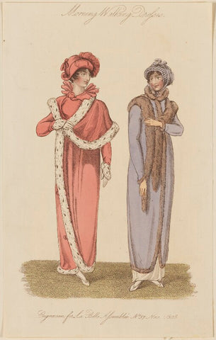 'Morning Walking Dresses', November 1808 NPG D47512