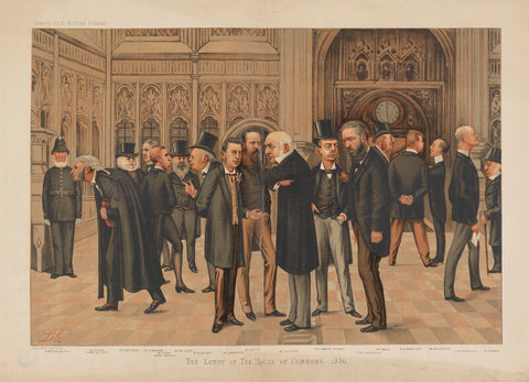 "The Lobby of the House of Commons, 1886" NPG D44308