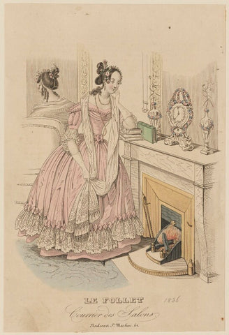 French dinner or evening dress, winter 1836 NPG D47717