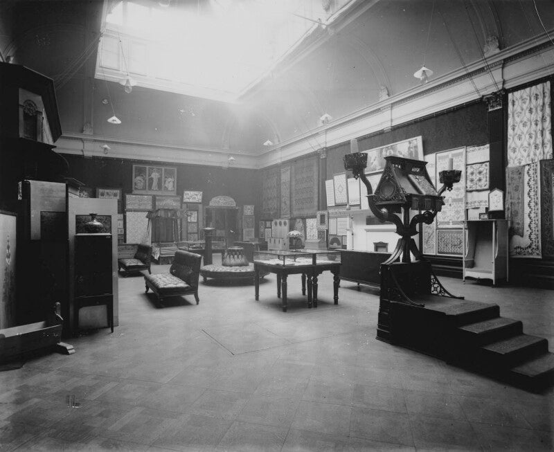 Interior of the fifth arts and crafts society exhibition at the new gallery (north gallery) npg x200682