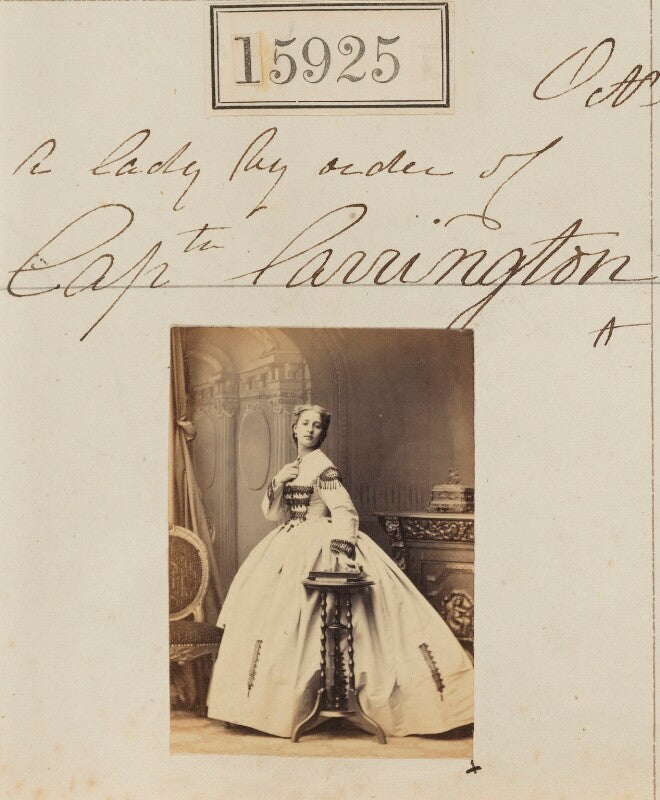 Unknown woman ('a lady by order of captain carrington') npg ax63855