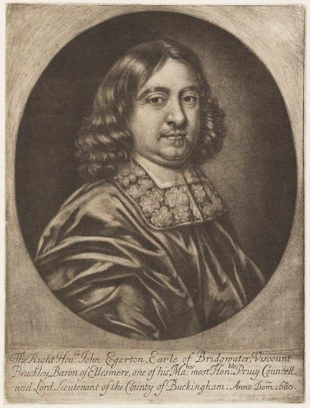 John egerton, 2nd earl of bridgewater npg d18952