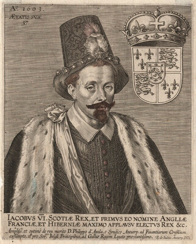 King James I of England and VI of Scotland NPG D18177