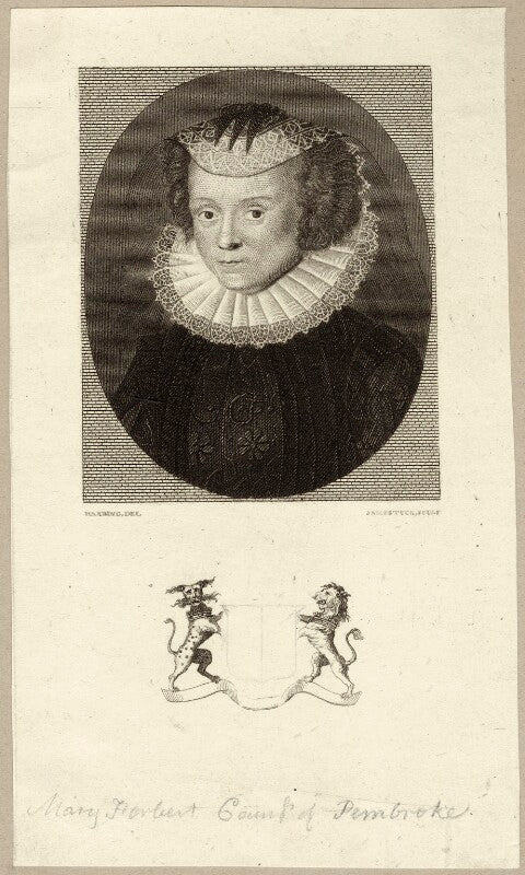 Unknown woman, formerly known as mary herbert, countess of pembroke npg d28102