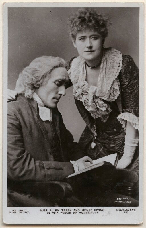 Sir henry irving as dr primrose; ellen terry as olivia in 'olivia' npg x197945