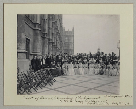 'Visit of French Members of Parliament to the Houses of Parliament' NPG x135018