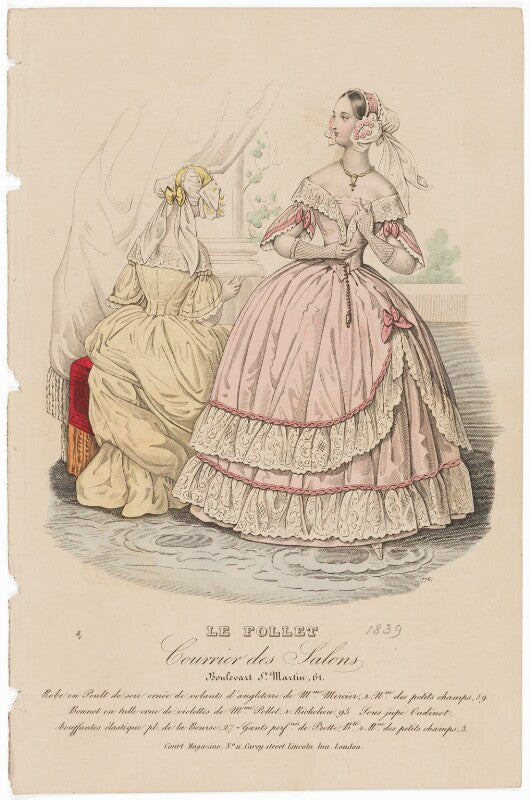 Grand dinner or evening dress, august 1839 npg d47762