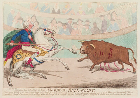 'The royal bull-fight' NPG D12548