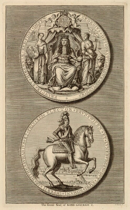 King george i portrayed on the great seal npg d32846