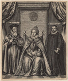 Queen Elizabeth I; Sir Francis Walsingham; William Cecil, 1st Baron Burghley NPG D21165