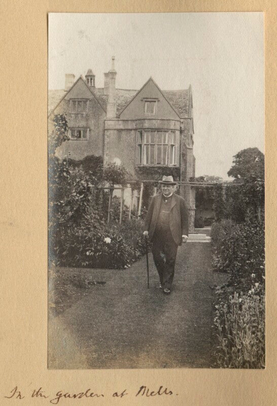 'in the garden at mells' (richard burdon haldane, viscount haldane) npg ax140130