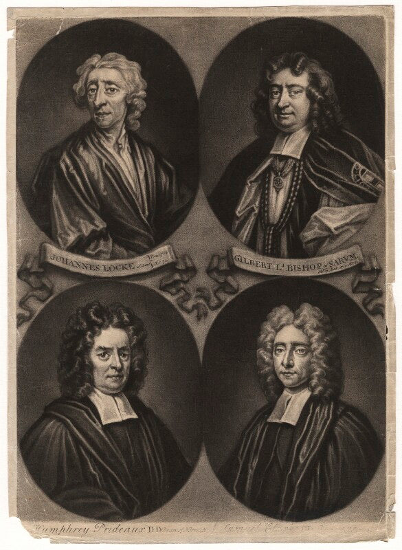 Gilbert burnet; john locke; humphrey prideaux; samuel clarke npg d5100