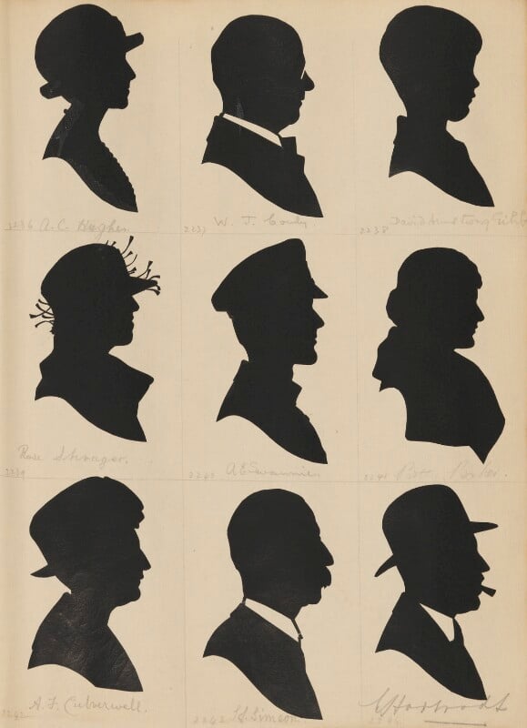 Tourists on the west pier, brighton (a.c. hughes; w.j. cordy; david armstrong gibb; rose shrager; arthur edward swannie; betty baker; a.f. culverwell; j.s.? simeon; w. hammonds?) npg d46532