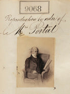 Unknown man ('Reproduction by order of Mrs Portal') NPG Ax58891