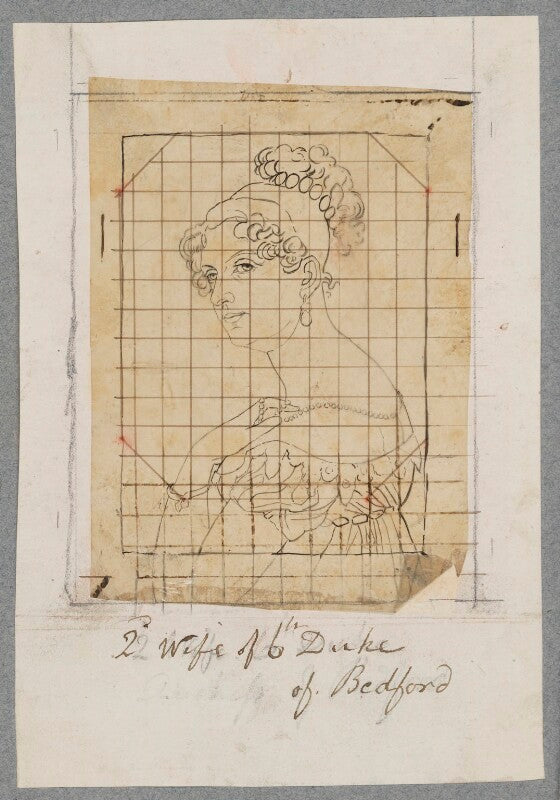 Georgiana russell (née gordon), duchess of bedford npg d17217