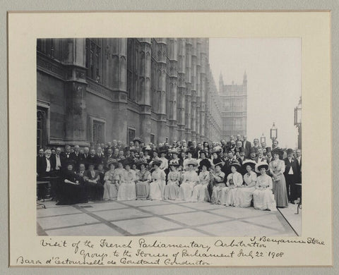 'Visit of French Senators and Deputies and their Wives to the Houses of Parliament' NPG x135016