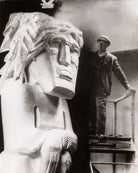 Jacob Epstein with 'Behold The Man' NPG x36038