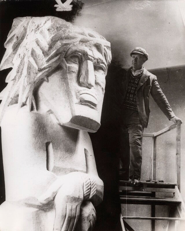 Jacob epstein with 'behold the man' npg x36038